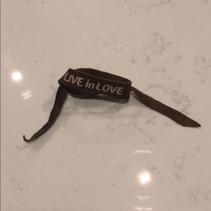 Leather Live in Love Bracelet